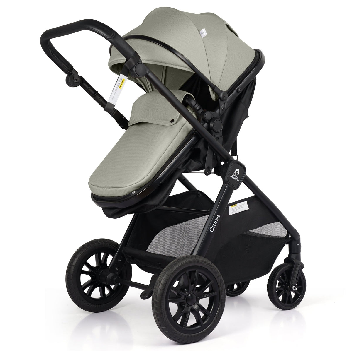 For Your Little One Cruise 3 In 1 Travel System With Car Seat And ISOFIX Base - Pebble Sage - Baby&More