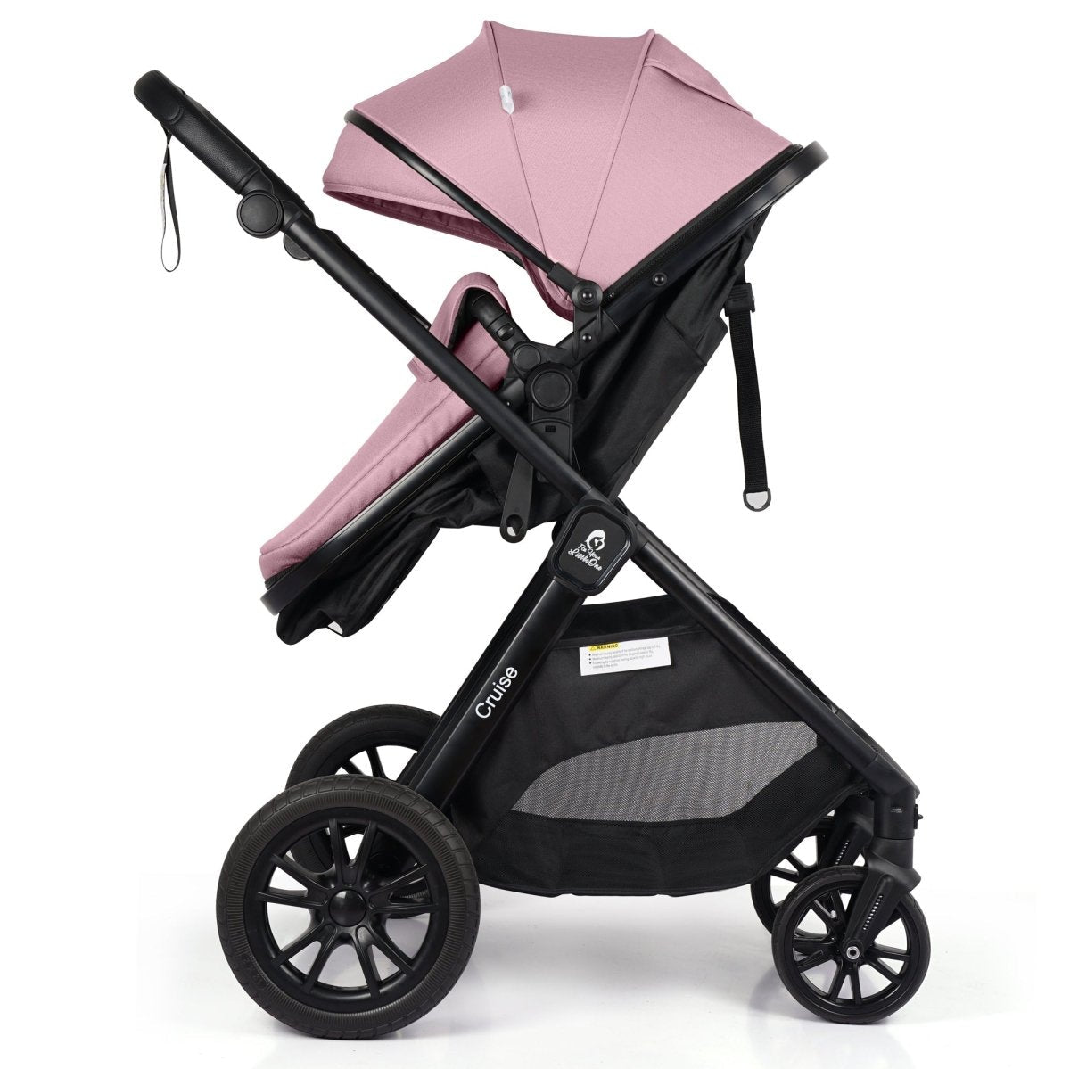 For Your Little One Cruise 3 In 1 Travel System With Car Seat - Blush Rose (Free Cupholder And Seat Liner Included!) - Baby&More