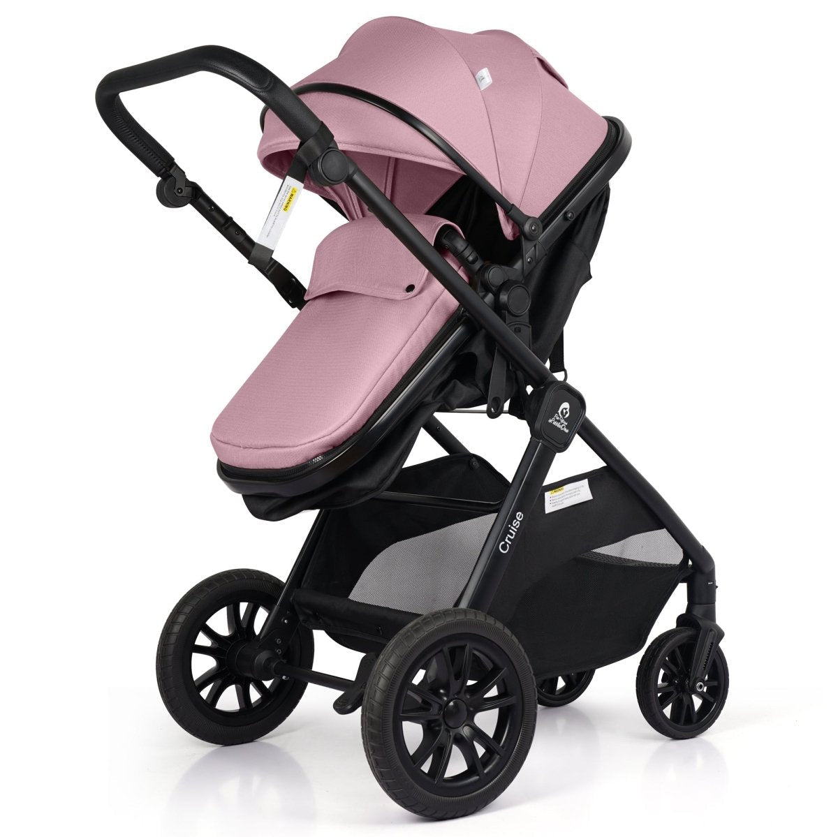 For Your Little One Cruise 3 In 1 Travel System With Car Seat - Blush Rose (Free Cupholder And Seat Liner Included!) - Baby&More
