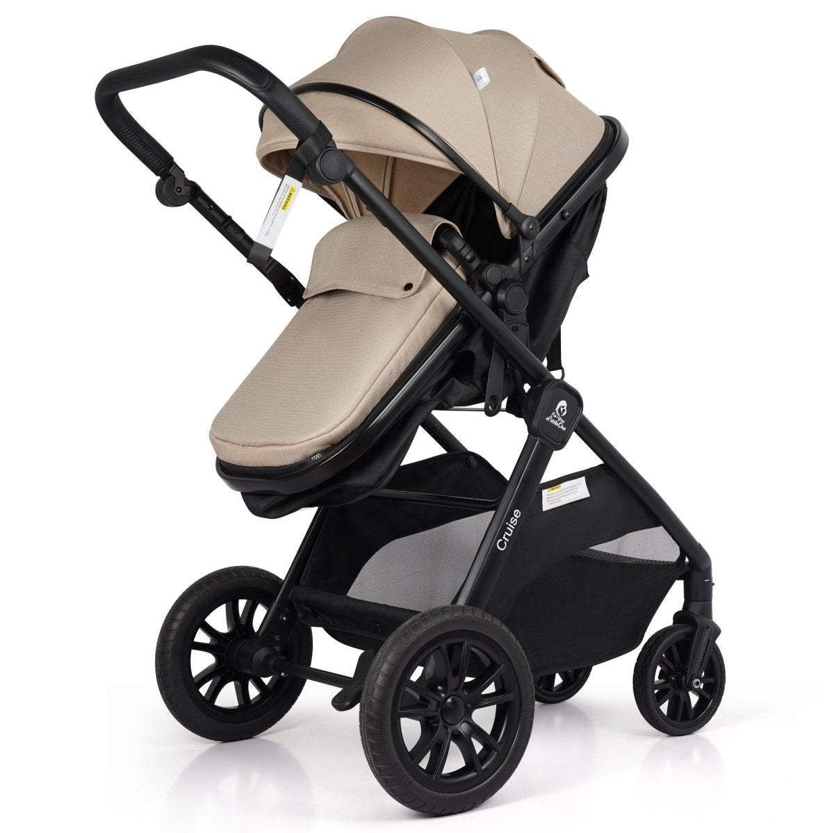 For Your Little One Cruise 3 In 1 Travel System With Car Seat - Dune Beige (Free Cupholder And Seat Liner Included!) - Baby&More
