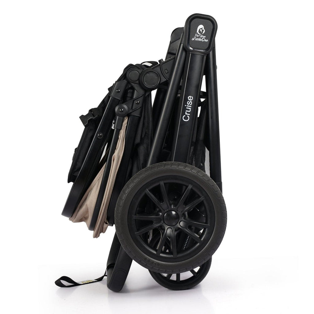 For Your Little One Cruise 3 In 1 Travel System With Car Seat - Dune Beige (Free Cupholder And Seat Liner Included!) - Baby&More