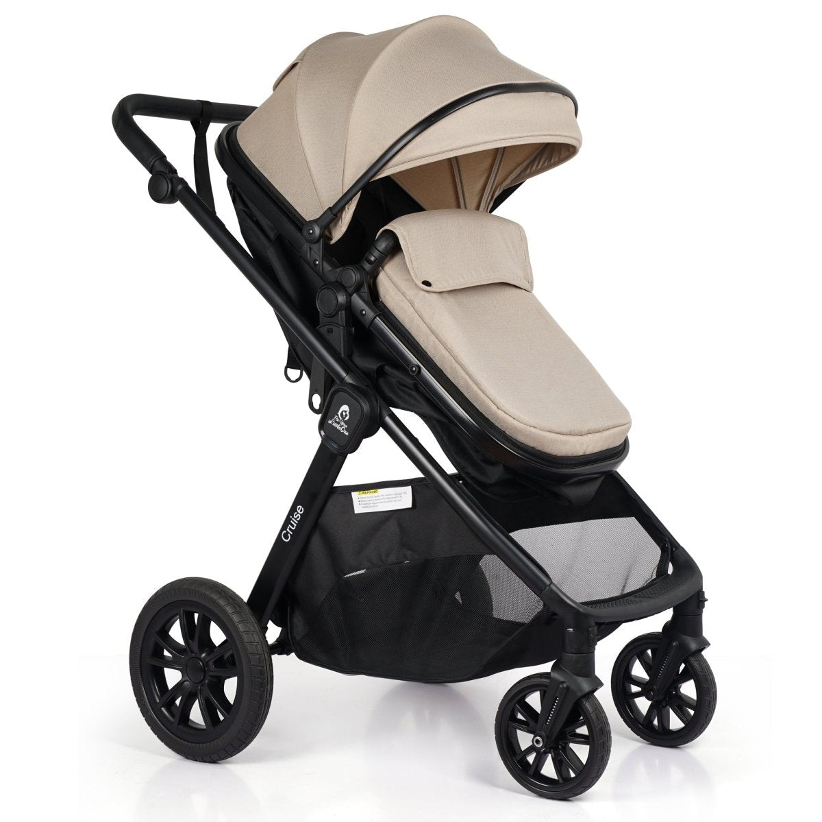 For Your Little One Cruise 3 In 1 Travel System With Car Seat - Dune Beige (Free Cupholder And Seat Liner Included!) - Baby&More