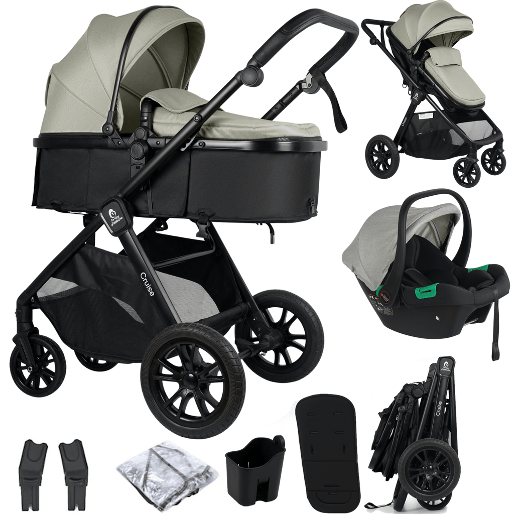 For Your Little One Cruise 3 In 1 Travel System With Car Seat - Pebble Sage - Baby&More