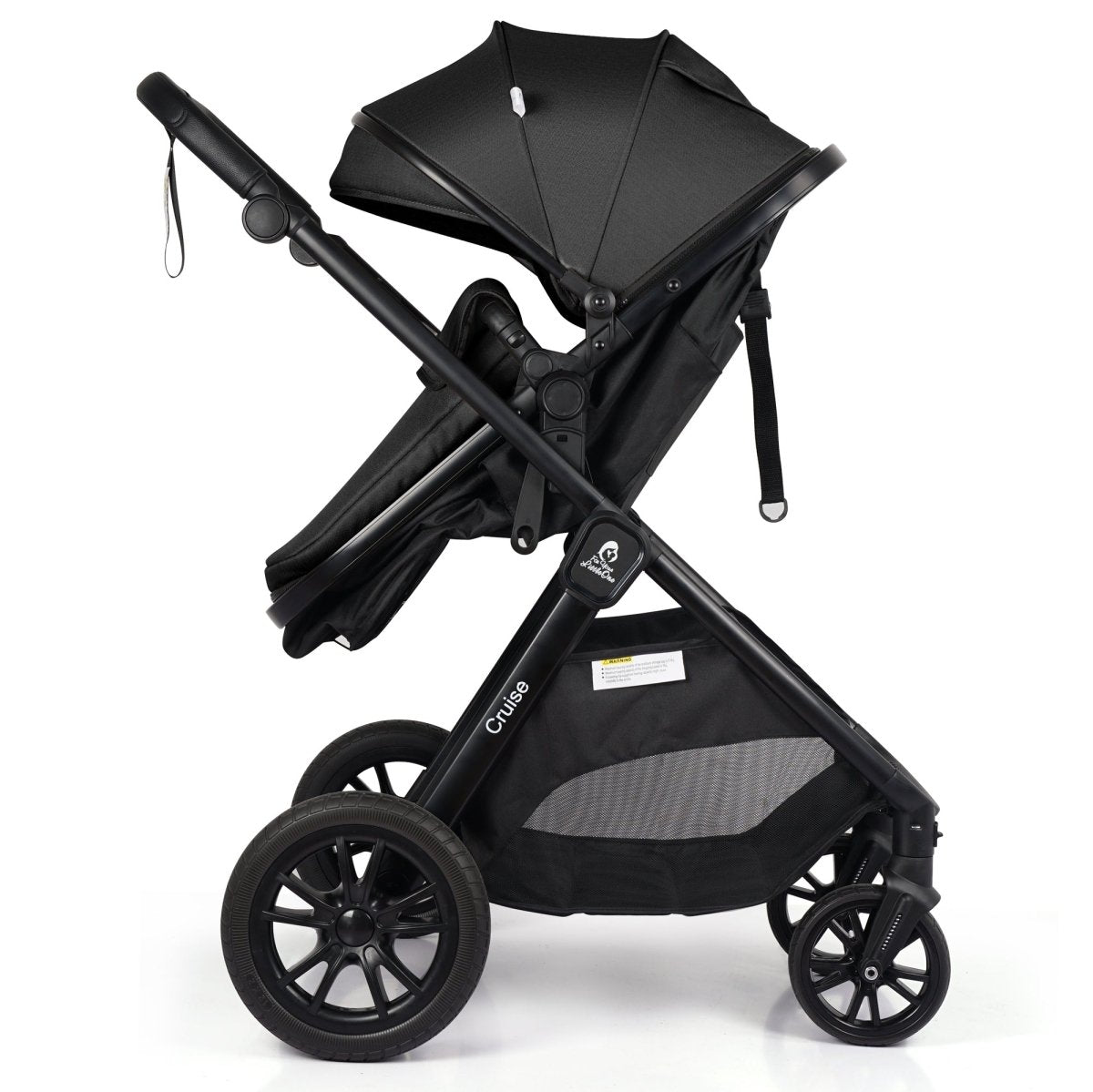 For Your Little One Cruise 3 In 1 Travel System With Car Seat And ISOFIX Base - Eclipse Black