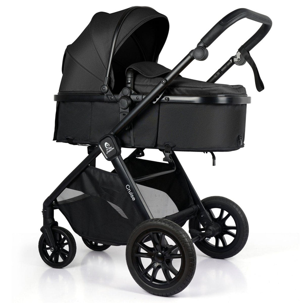 For Your Little One Cruise 3 In 1 Travel System With Car Seat And ISOFIX Base - Eclipse Black