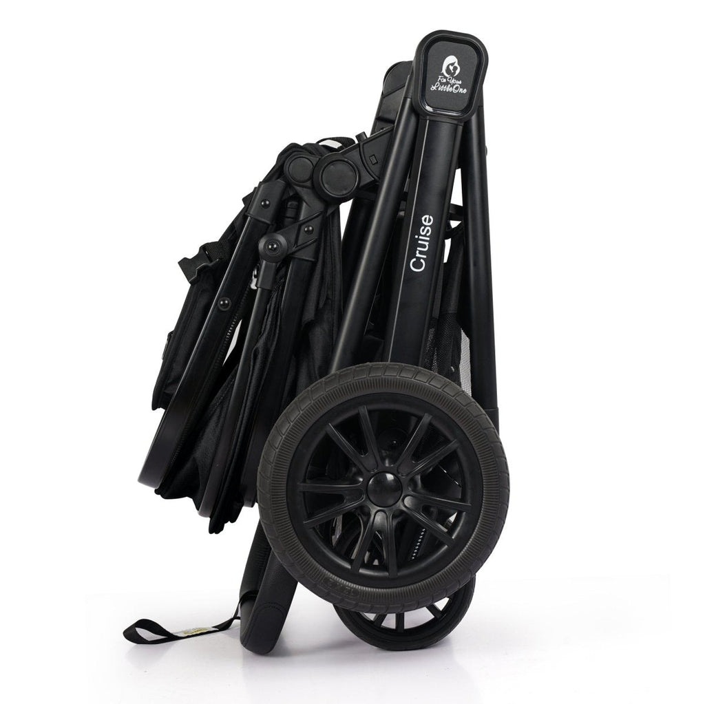 For Your Little One Cruise 3 In 1 Travel System With Car Seat And ISOFIX Base - Eclipse Black