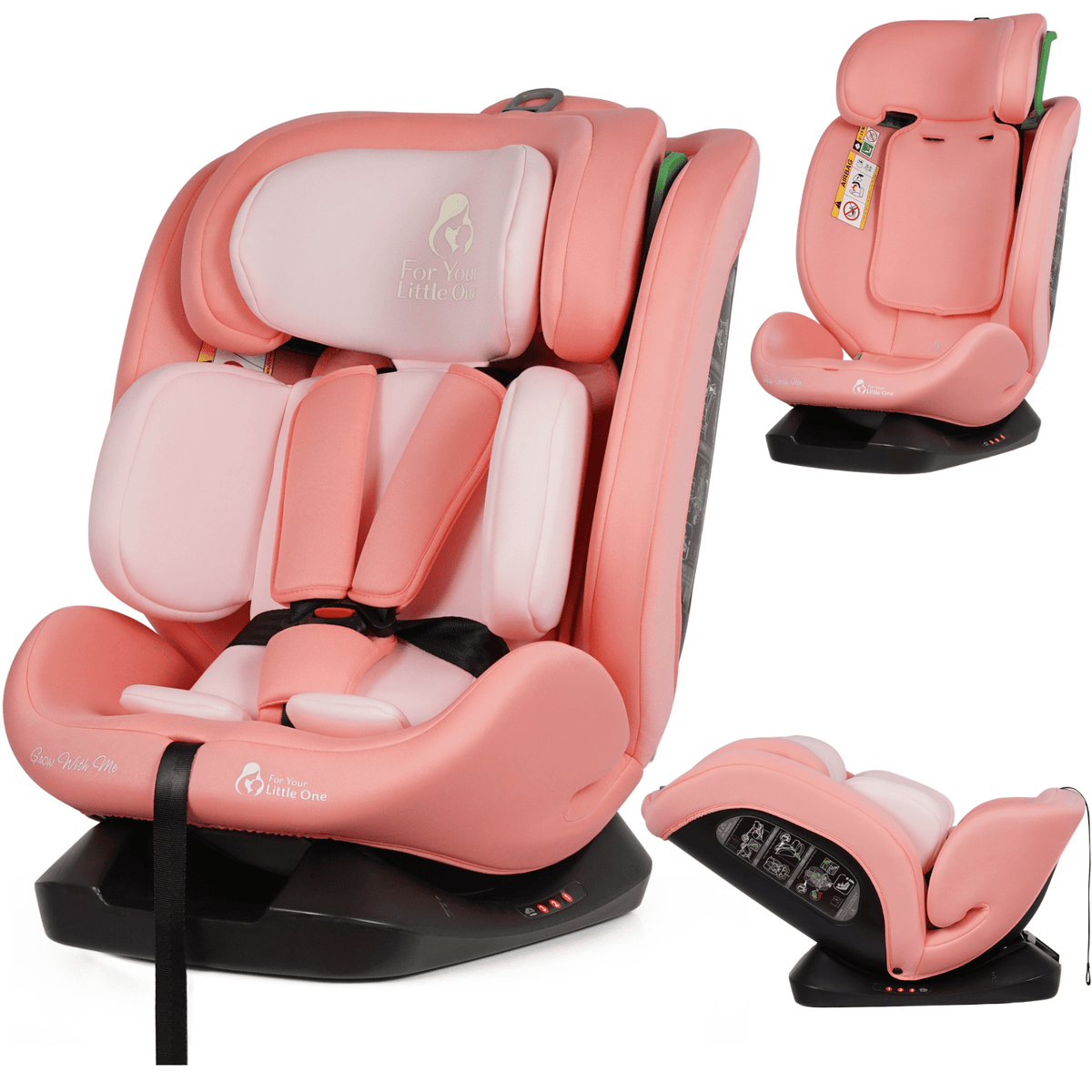 For Your Little One GrowWithMe 0/1/2/3 i-Size Car Seat - Blush Rose (Birth-12 Years) - Baby&More
