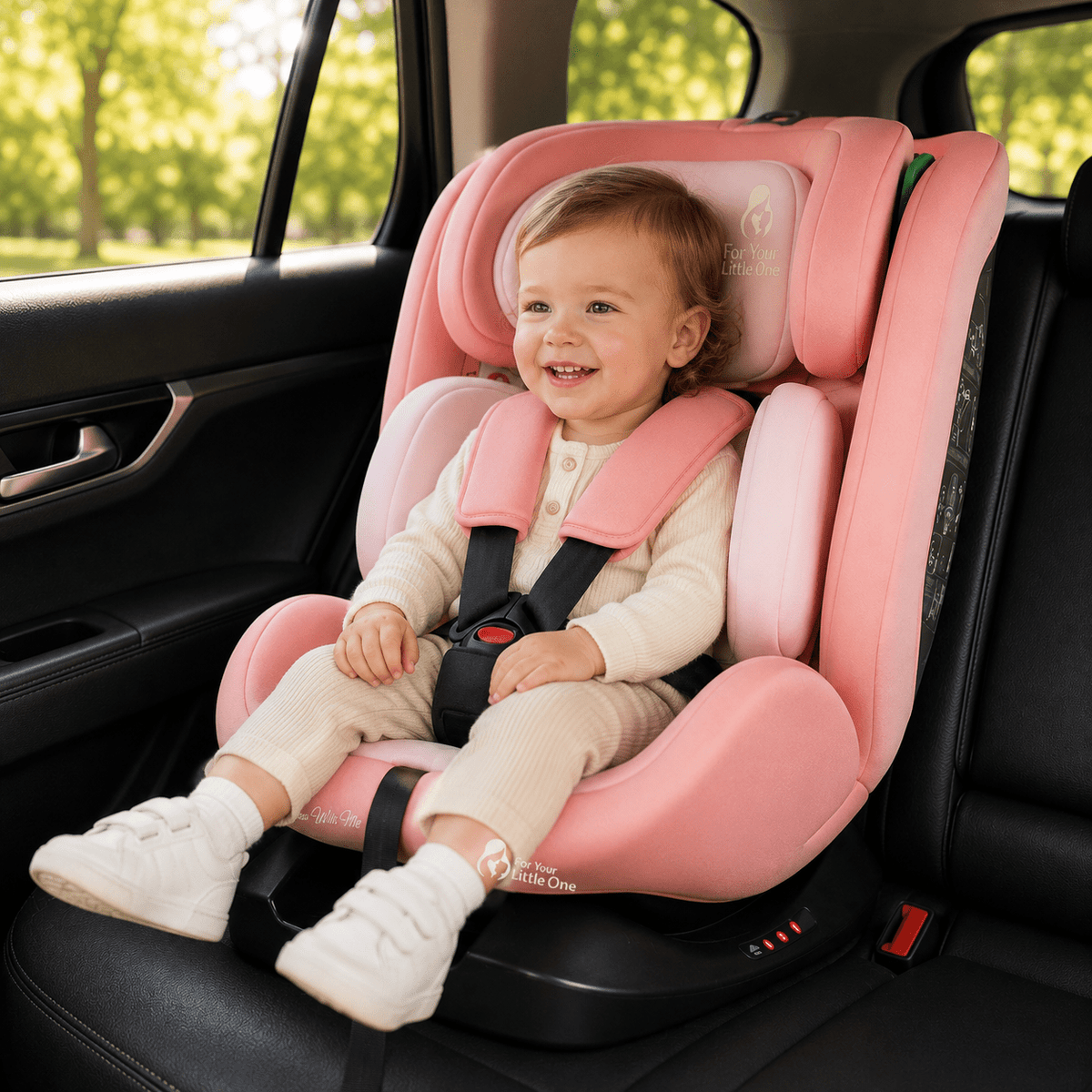 For Your Little One GrowWithMe 0/1/2/3 i-Size Car Seat - Blush Rose (Birth-12 Years) - Baby&More