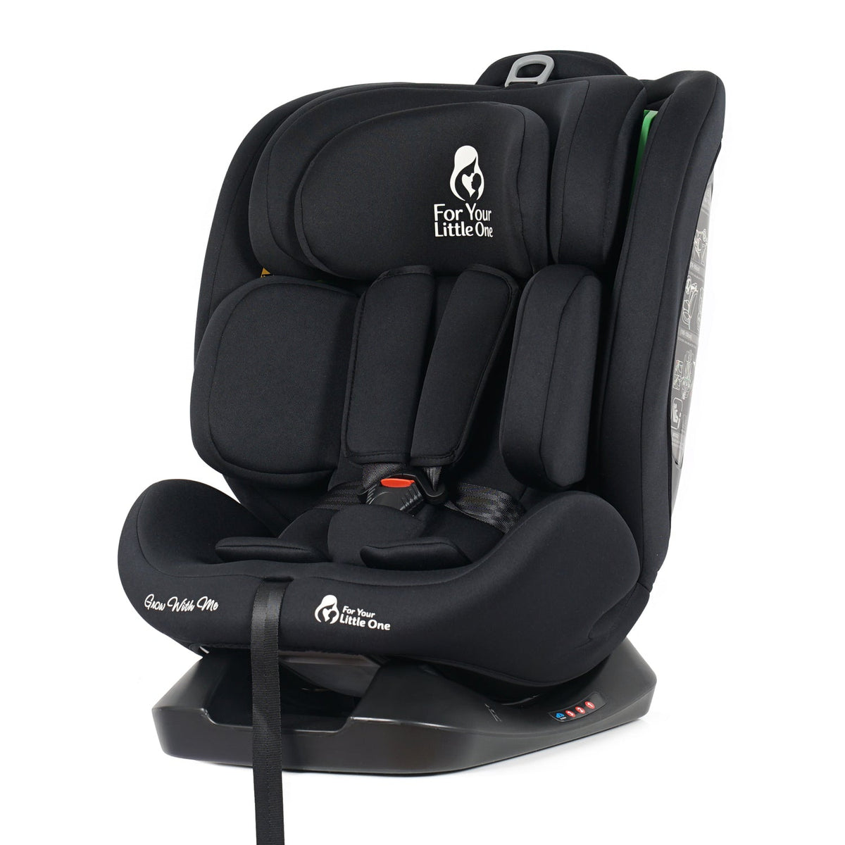 For Your Little One GrowWithMe 0/1/2/3 i-Size Car Seat - Midnight Black (Birth-12 Years) - Baby&More