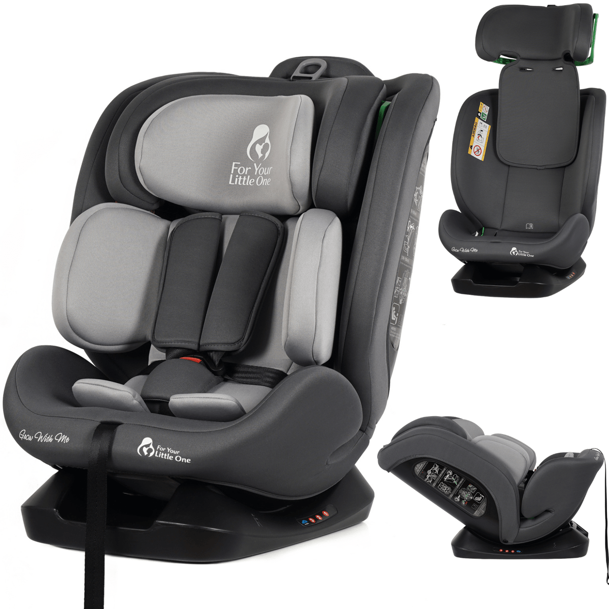 For Your Little One GrowWithMe 0/1/2/3 i-Size Car Seat - Slate Mist (Birth-12 Years) - Baby&More