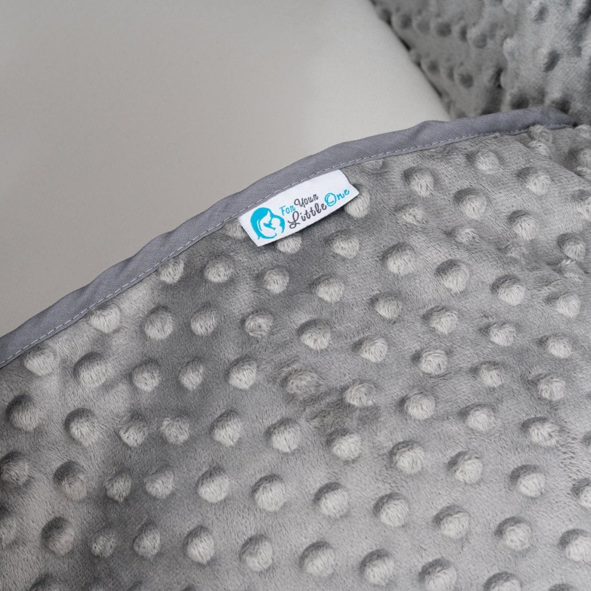 For Your Little One Pod Moses Basket Bedding Set - Grey Dimple (Basket Not Included!) - Baby&More