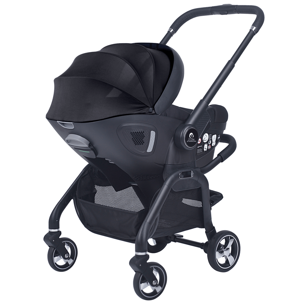 For Your Little One Qubi Infant Car Seat Stroller & Base - Eclipse Black
