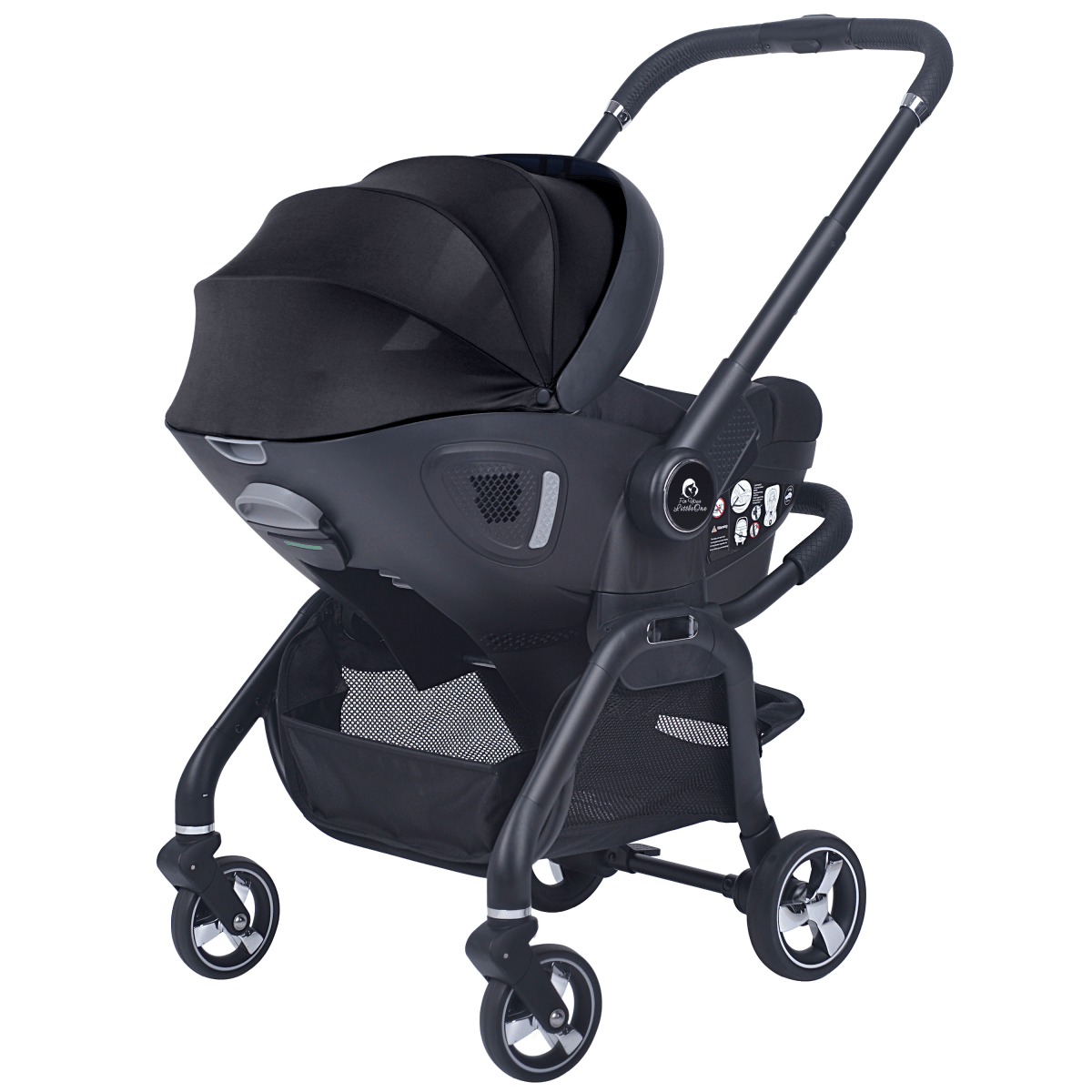 For Your Little One Qubi Infant Car Seat Stroller & Base - Eclipse Black