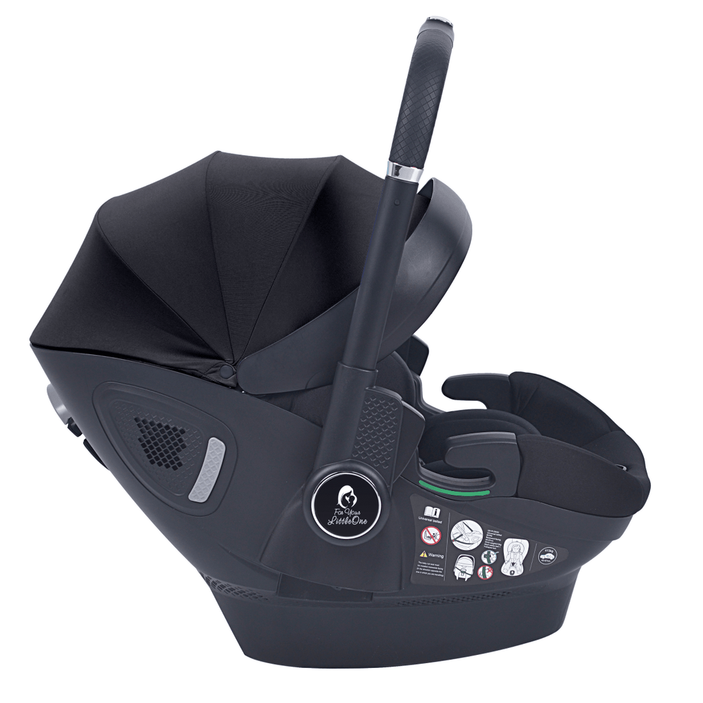 For Your Little One Qubi Infant Car Seat Stroller & Base - Eclipse Black