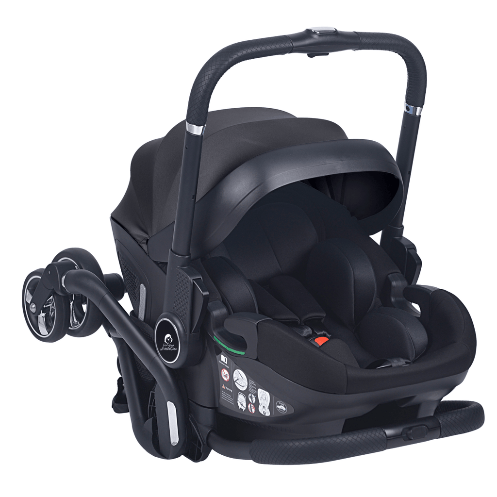 For Your Little One Qubi Infant Car Seat Stroller & Base - Eclipse Black