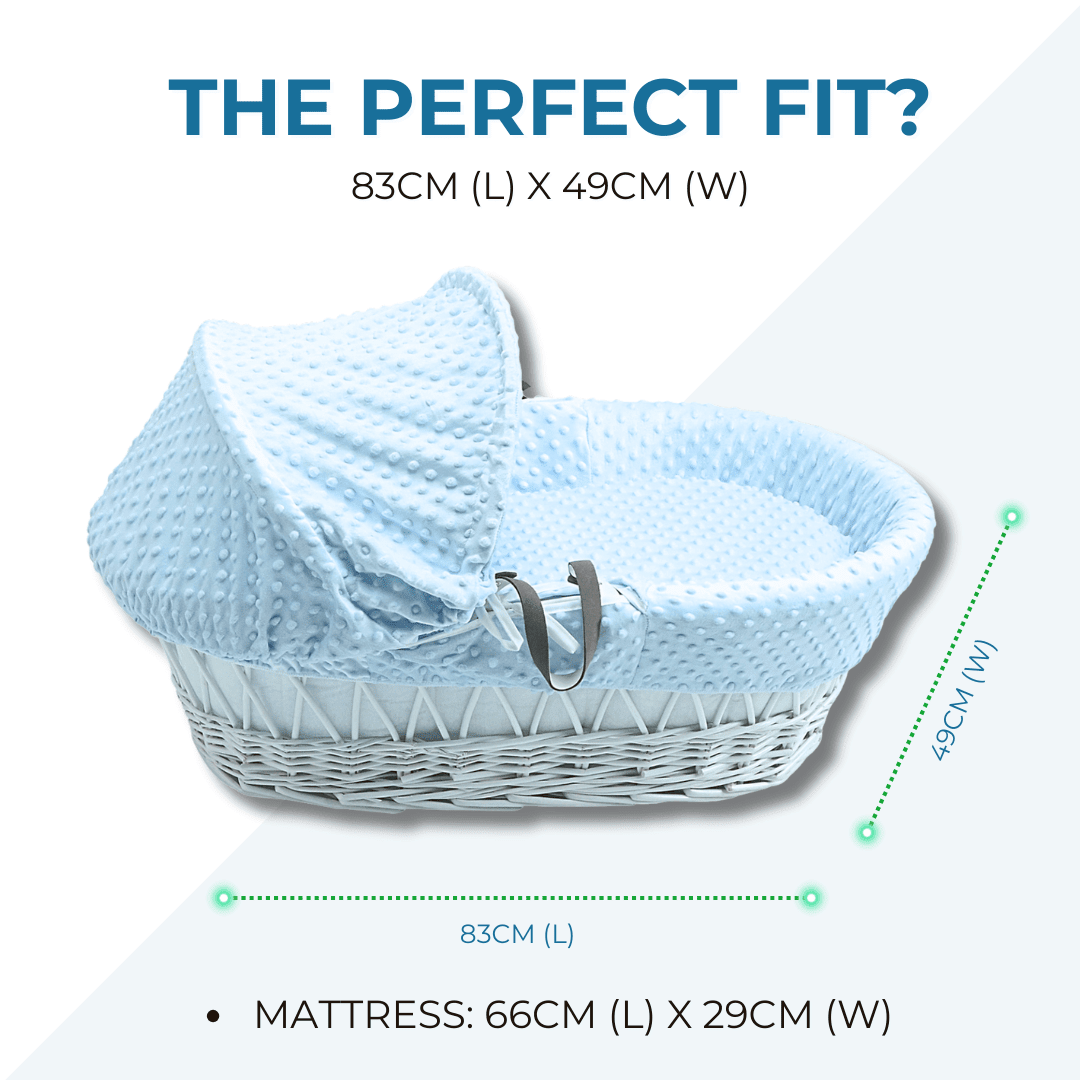 For Your Little One Wicker Moses Basket With Stand and Bedding - Baby&More