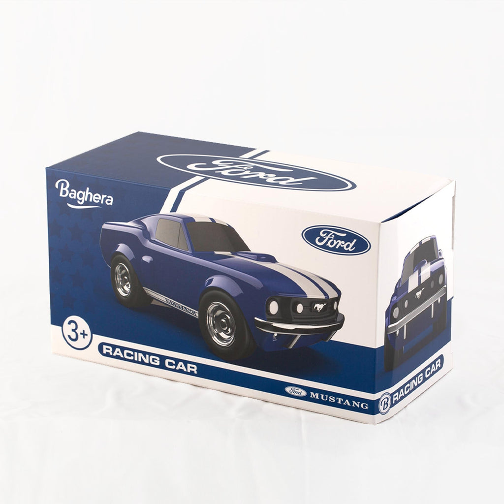 Ford Mustang Racing Car Blue Toy Car - Baby&More