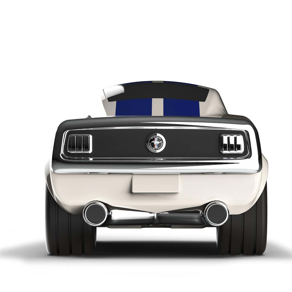 Ford Mustang Racing Car Ivory White Toy Car - Baby&More