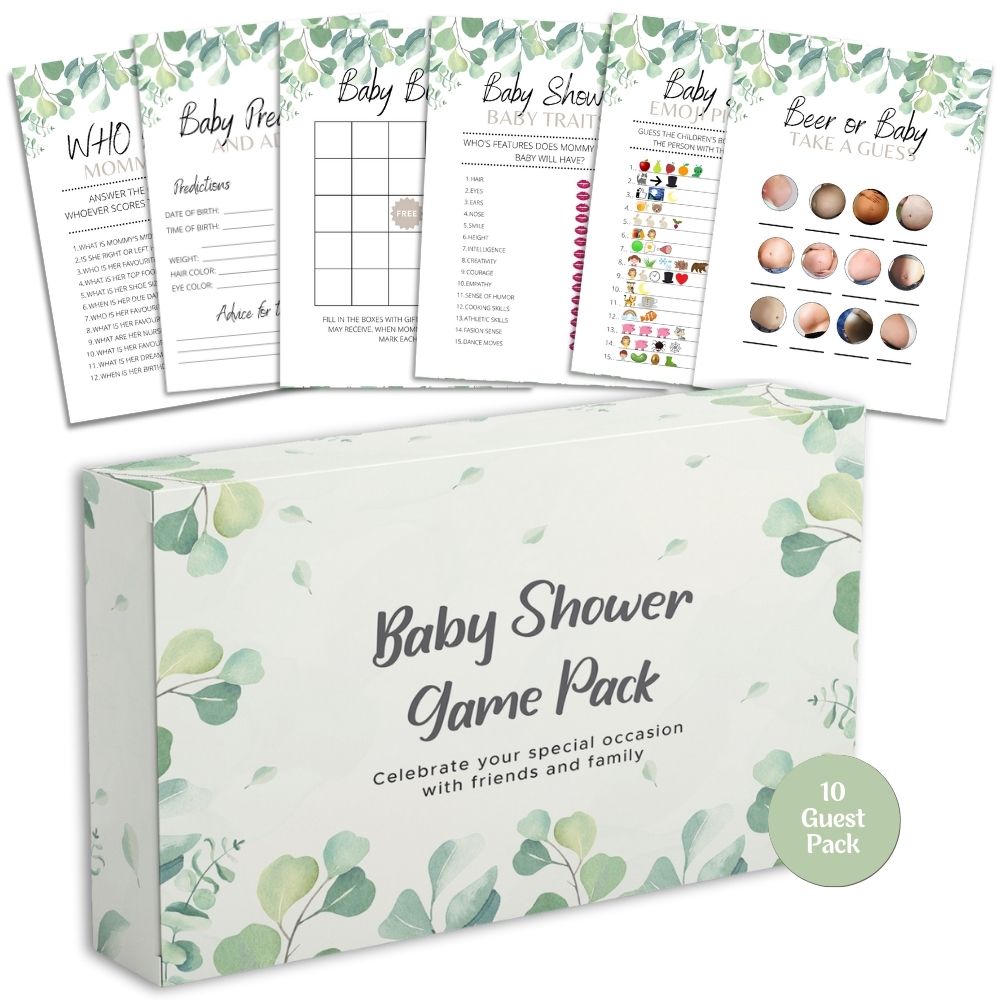 ForeverLily - Baby Shower Games Bundle - 6 Game Bundle - Baby&More