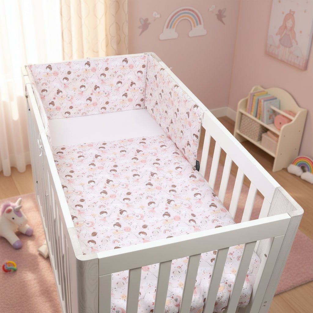 FORREST 3 Piece Organic Reversible Cot Bed Set – Fairy - Baby&More