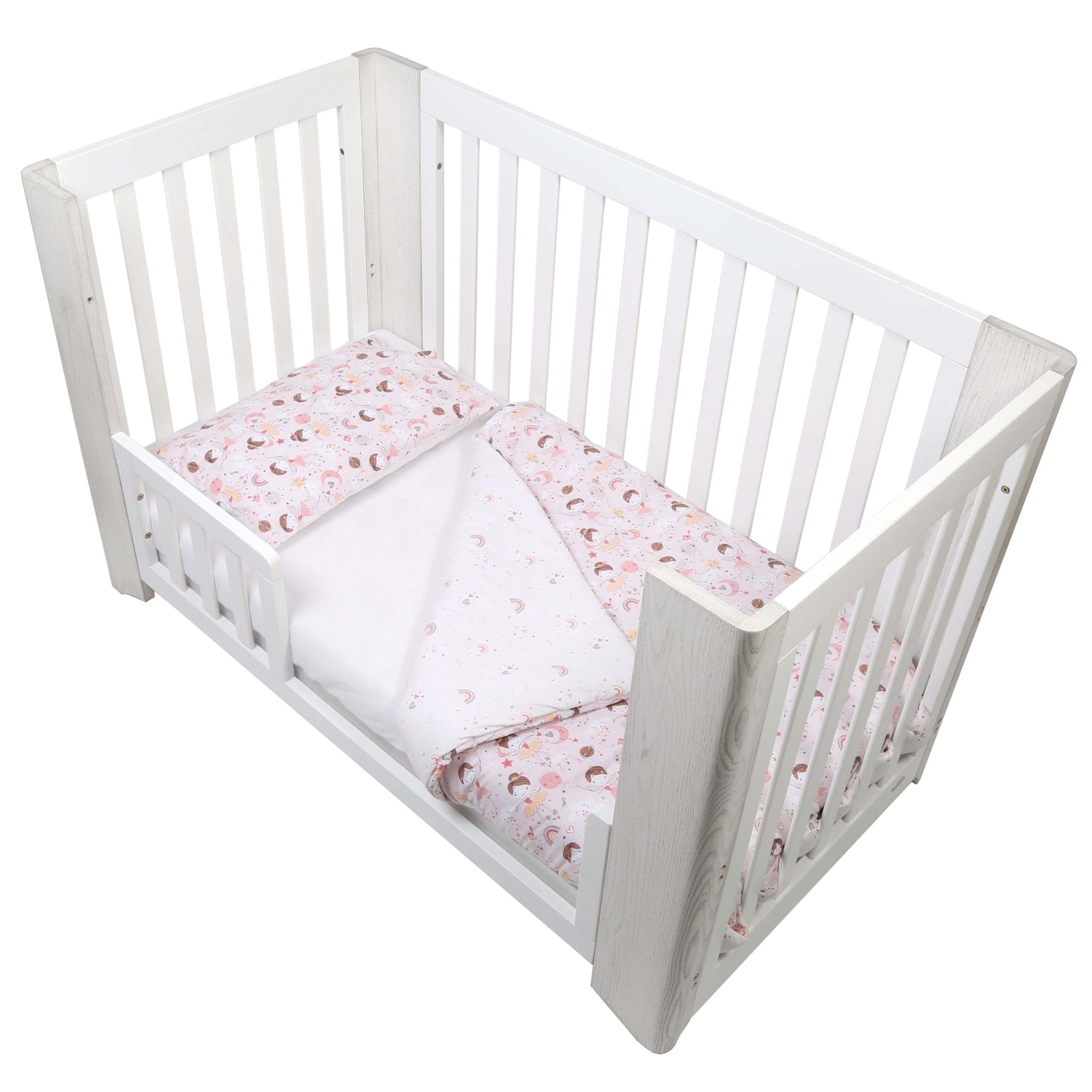 FORREST 3 Piece Organic Reversible Cot Bed Set – Fairy - Baby&More