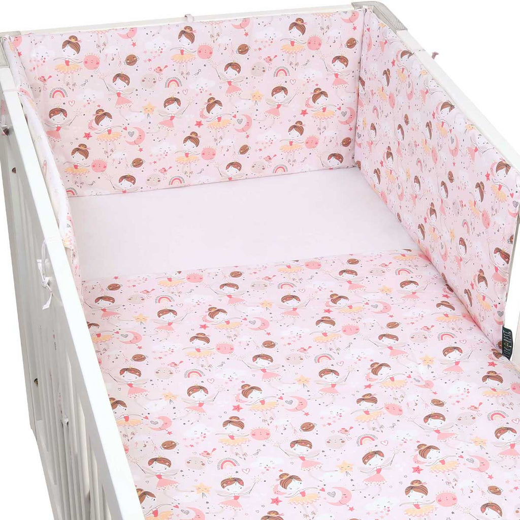 FORREST 3 Piece Organic Reversible Cot Bed Set – Fairy - Baby&More