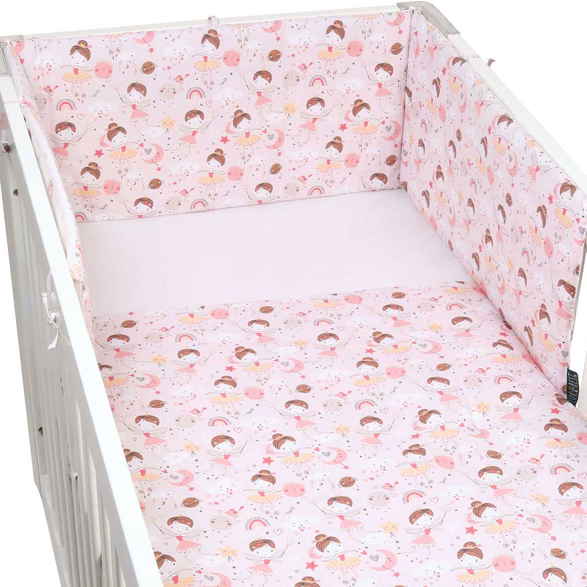 FORREST 3 Piece Organic Reversible Cot Bed Set – Fairy - Baby&More