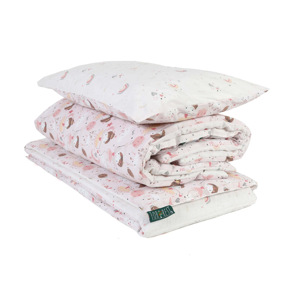 FORREST 3 Piece Organic Reversible Cot Bed Set – Fairy - Baby&More