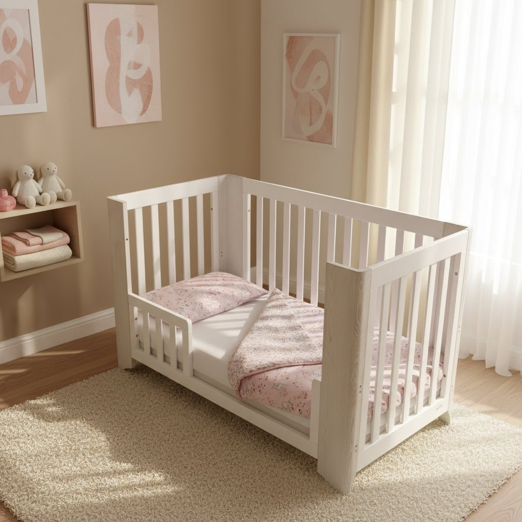 FORREST 3 Piece Organic Reversible Cot Bed Set - Meadowland - Baby&More