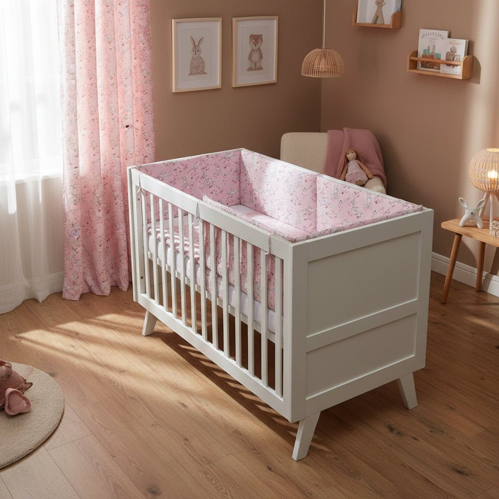 FORREST 3 Piece Organic Reversible Cot Bed Set - Meadowland - Baby&More