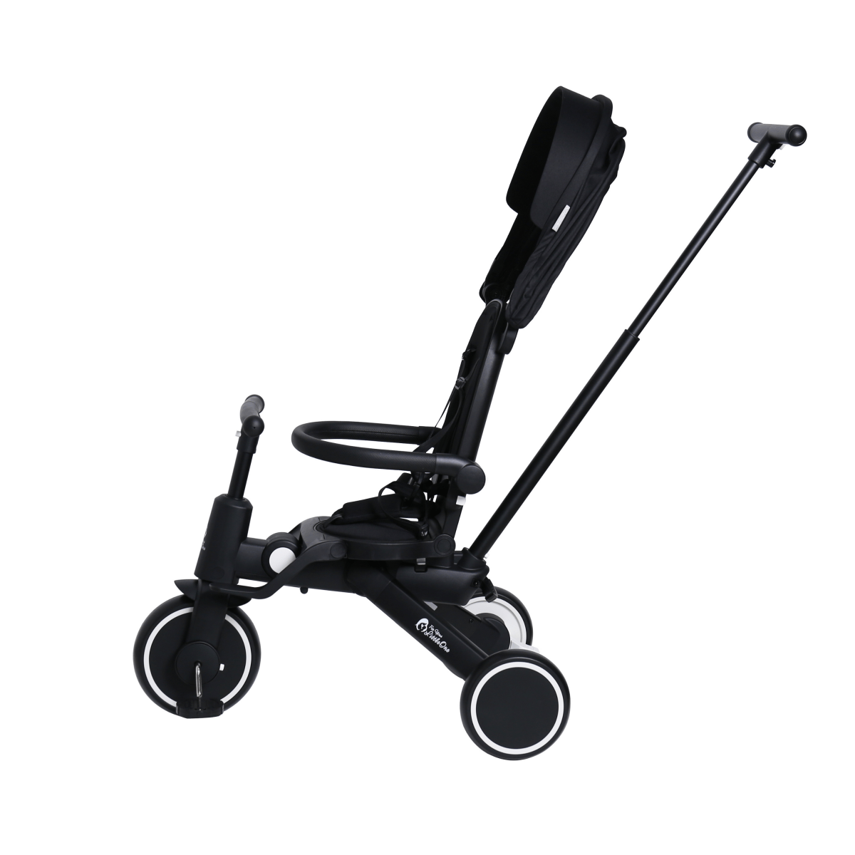 Foryourlittleone Xplor 6 in 1 Foldable Trike - Jet Black (10m-4y)