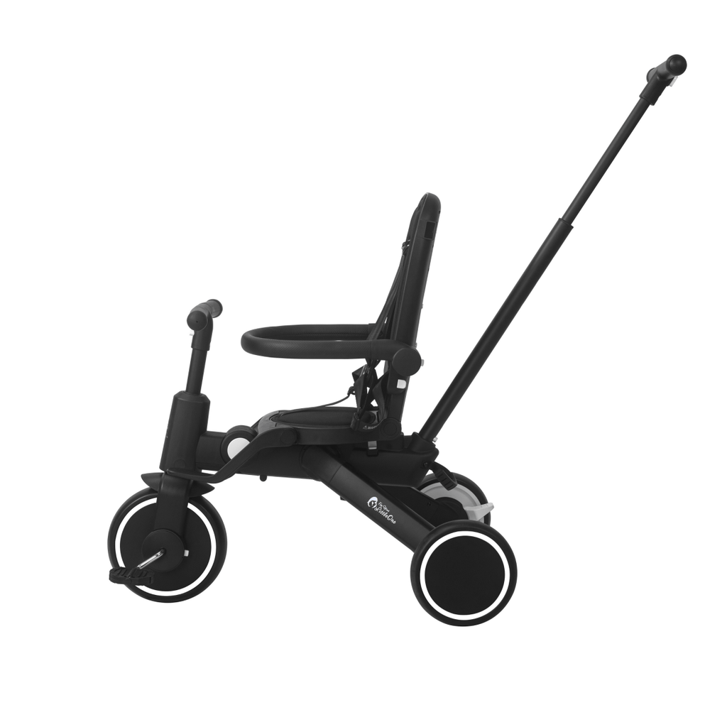 Foryourlittleone Xplor Plus 6 in 1 Foldable Trike - Jet Black (10m-4y)
