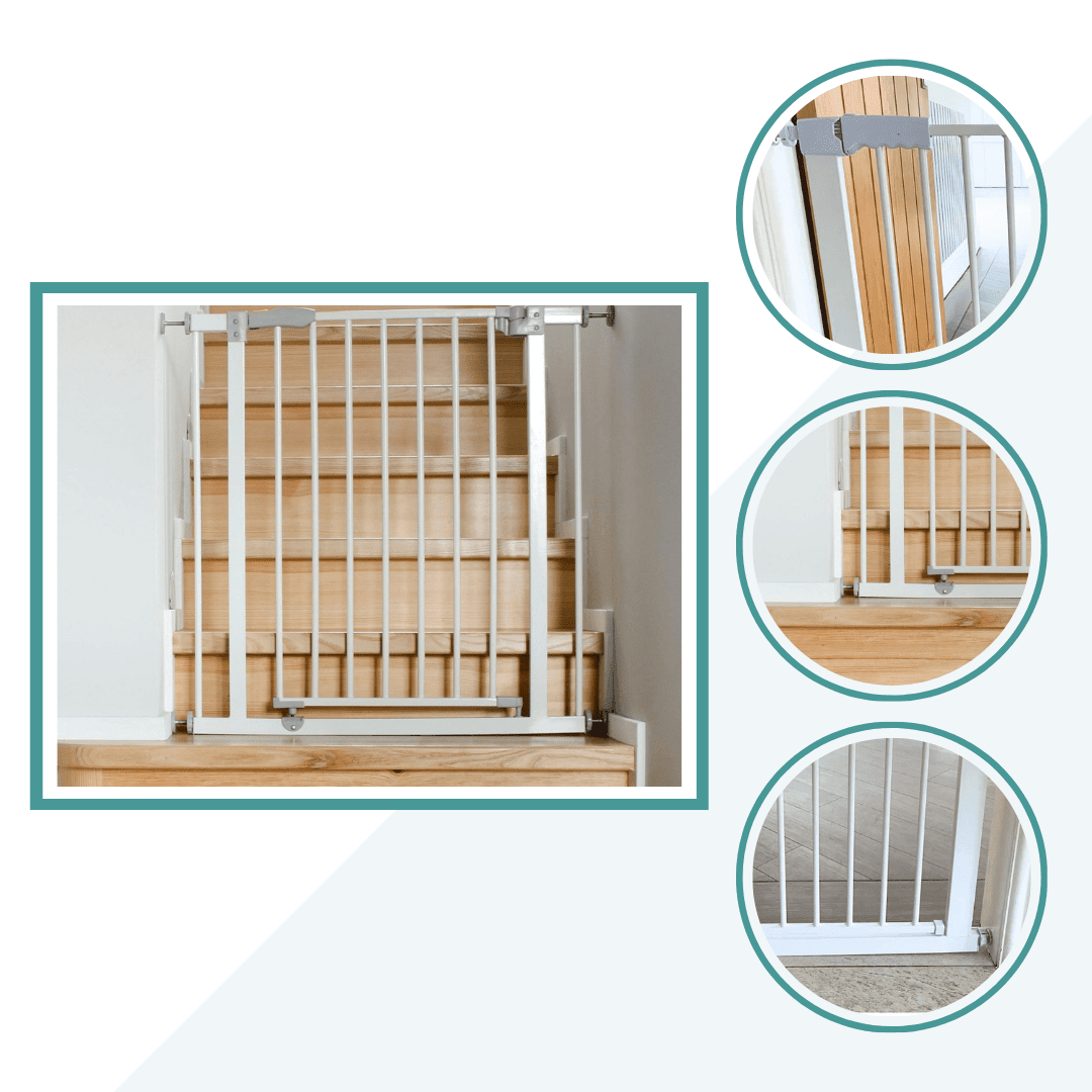FYLO 3x Baby Safety Stair Gate Pressure Fit 75 - 86cm - 3 pack - Baby&More
