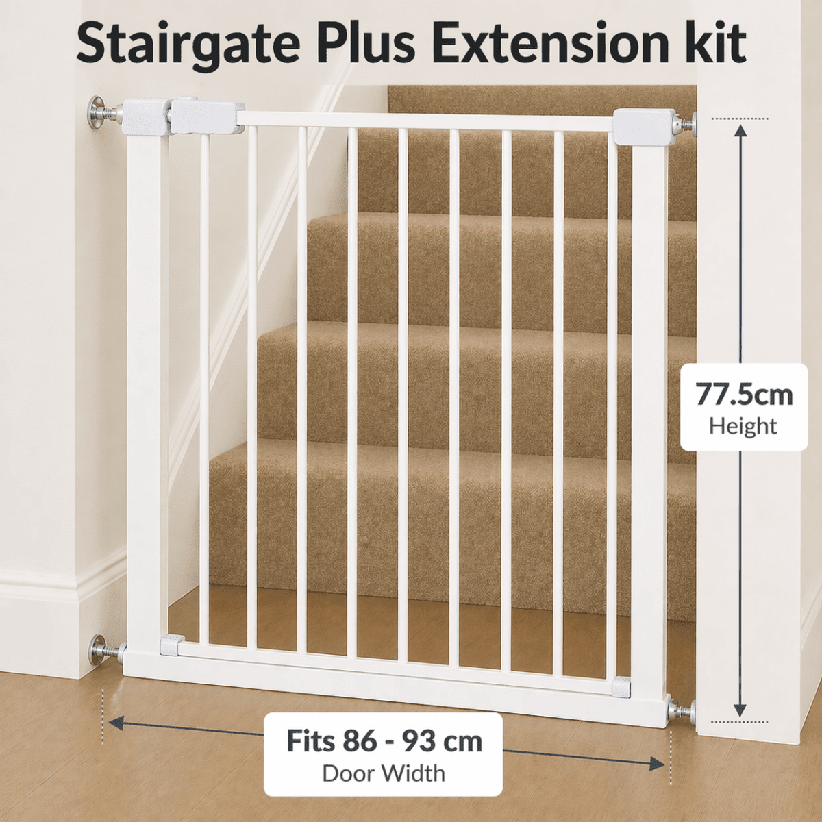 FYLO Baby Safety Stair Gate Pressure Fit - Extra Wide - Baby&More