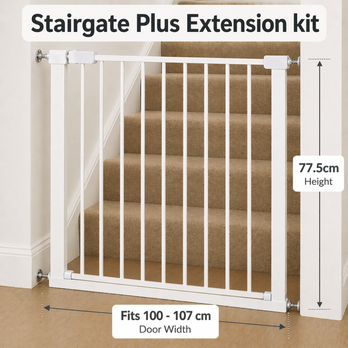 FYLO Baby Safety Stair Gate Pressure Fit - Extra Wide - Baby&More