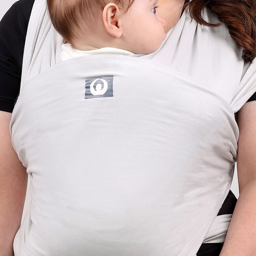Gaia Carry Stretchy Baby Wrap Organic Cotton - Silver Grey - Baby&More