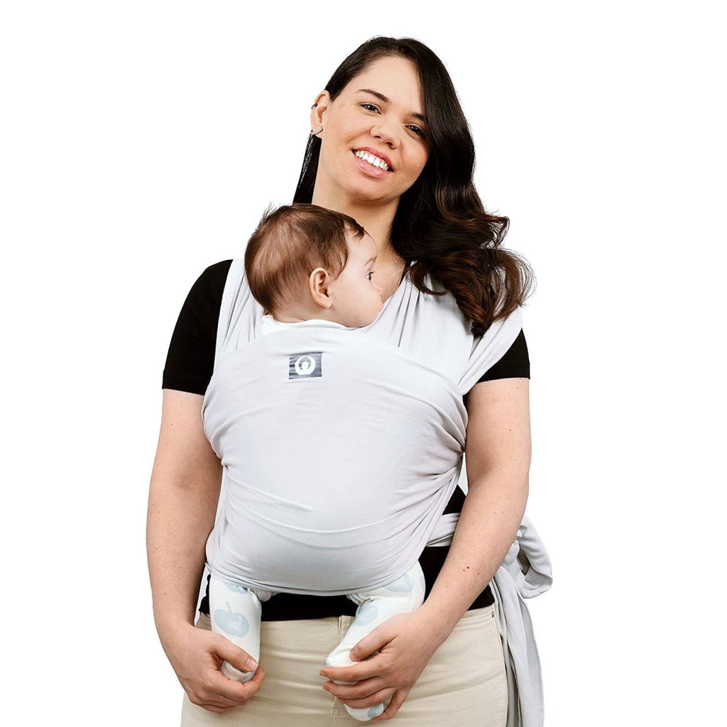 Gaia Carry Stretchy Baby Wrap Organic Cotton - Silver Grey - Baby&More