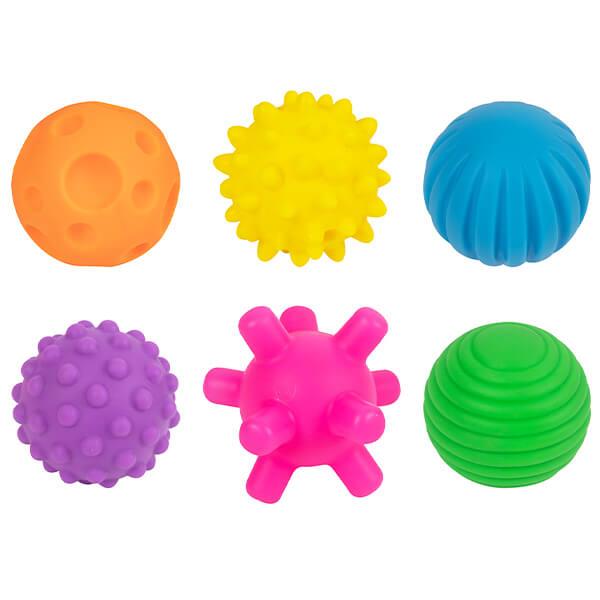 Gift Box of Six Colourful and Textured Sensory Balls for Babies - Baby&More