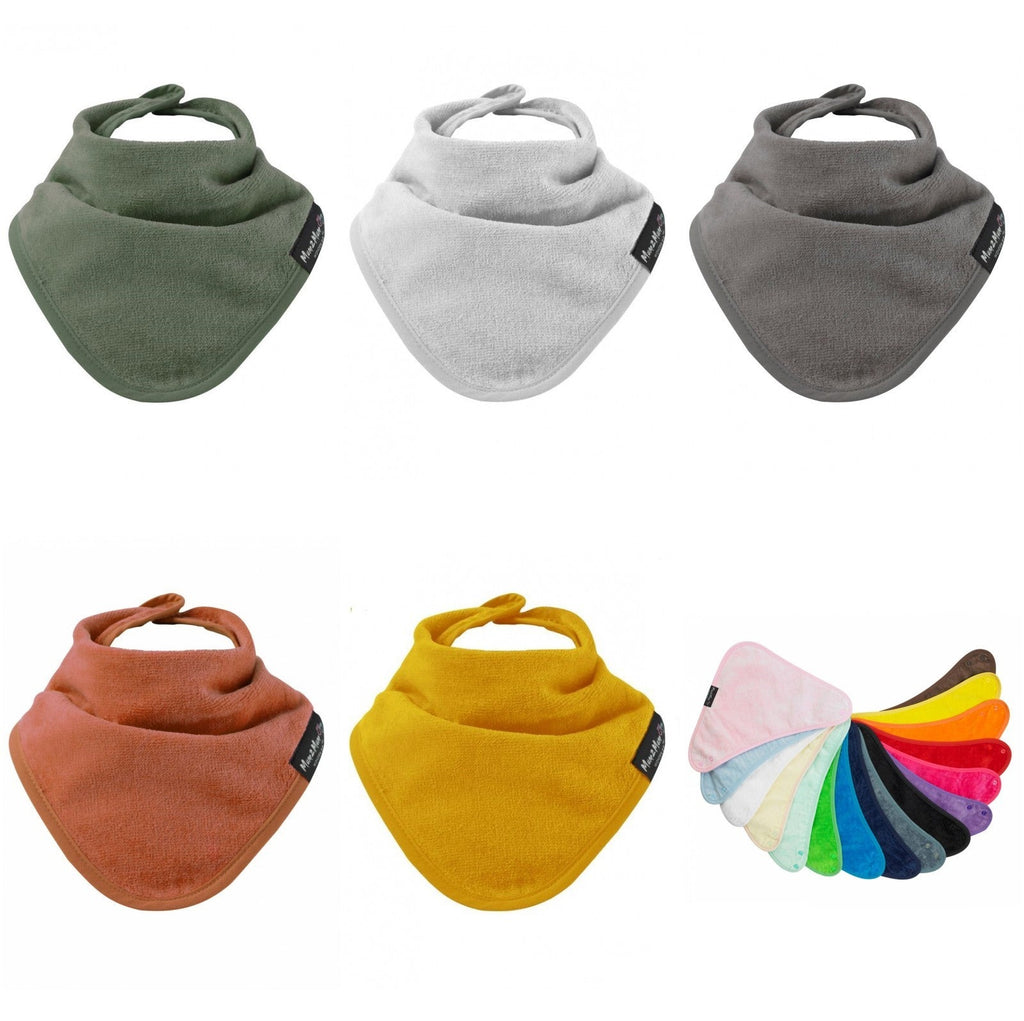 Gift Set - Earth Tones Wonder Bibs & Muslin 6 Pk - Baby&More