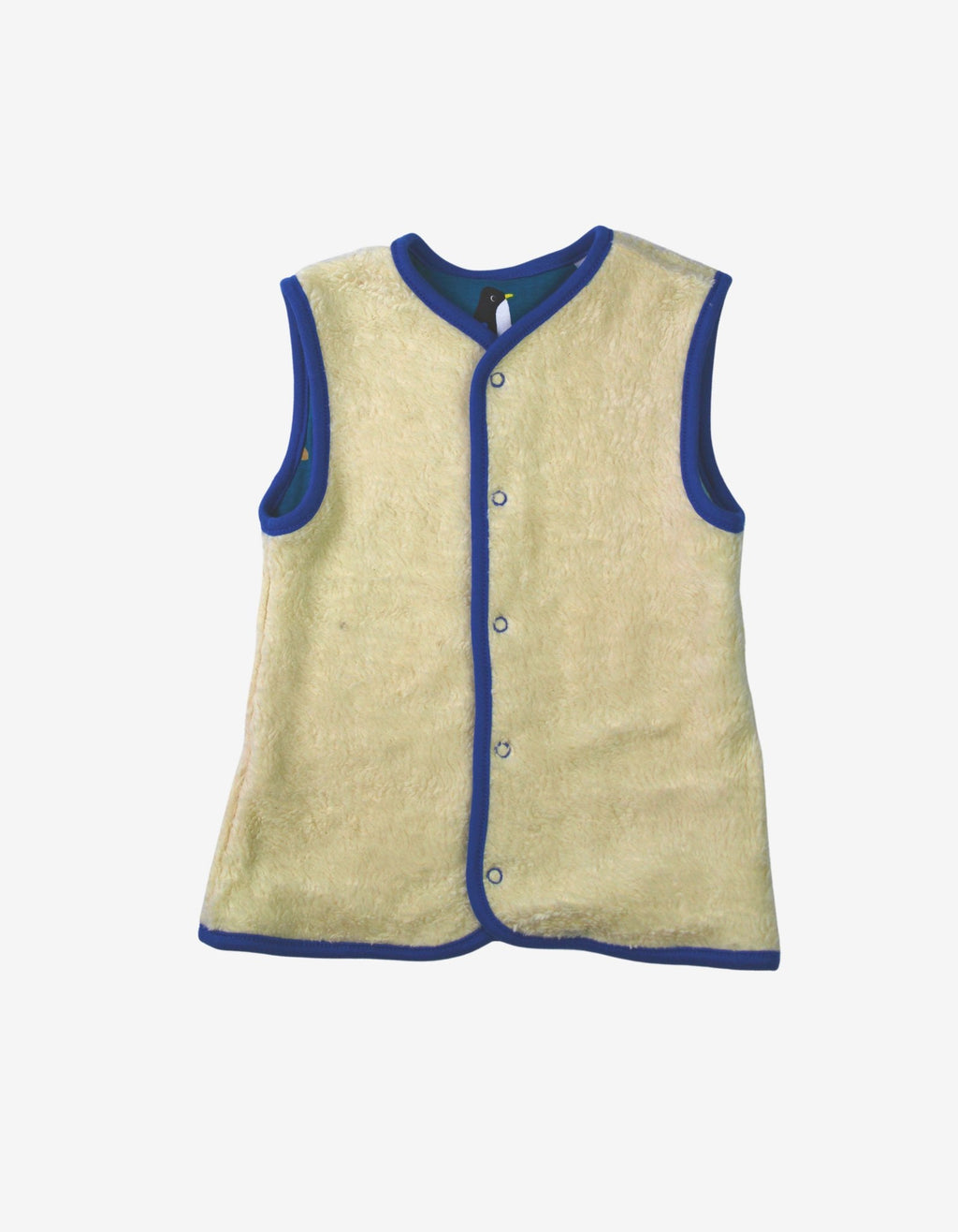 Toby Tiger Organic Reversible Gilet - Arctic Print