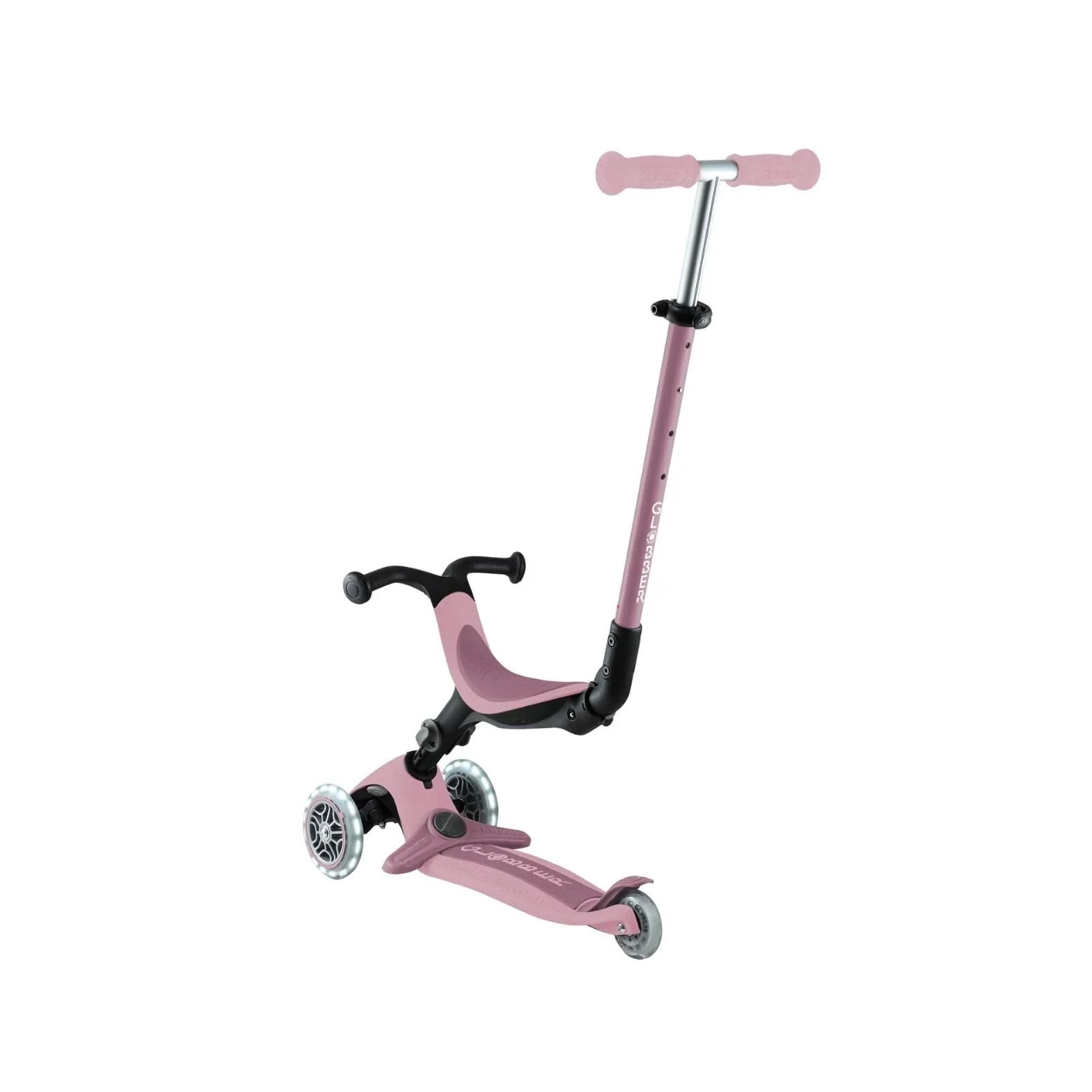 Globber Go Up Active Lights Eco Scooter - Berry - Baby&More