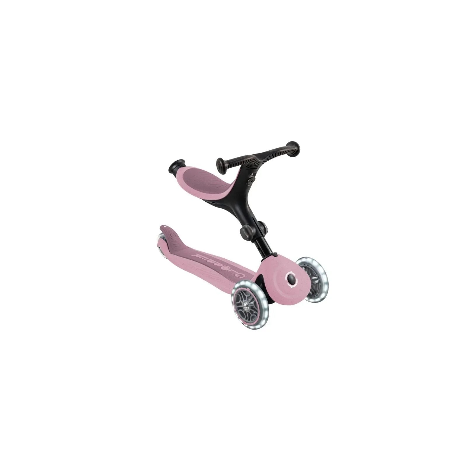 Globber Go Up Active Lights Eco Scooter - Berry - Baby&More