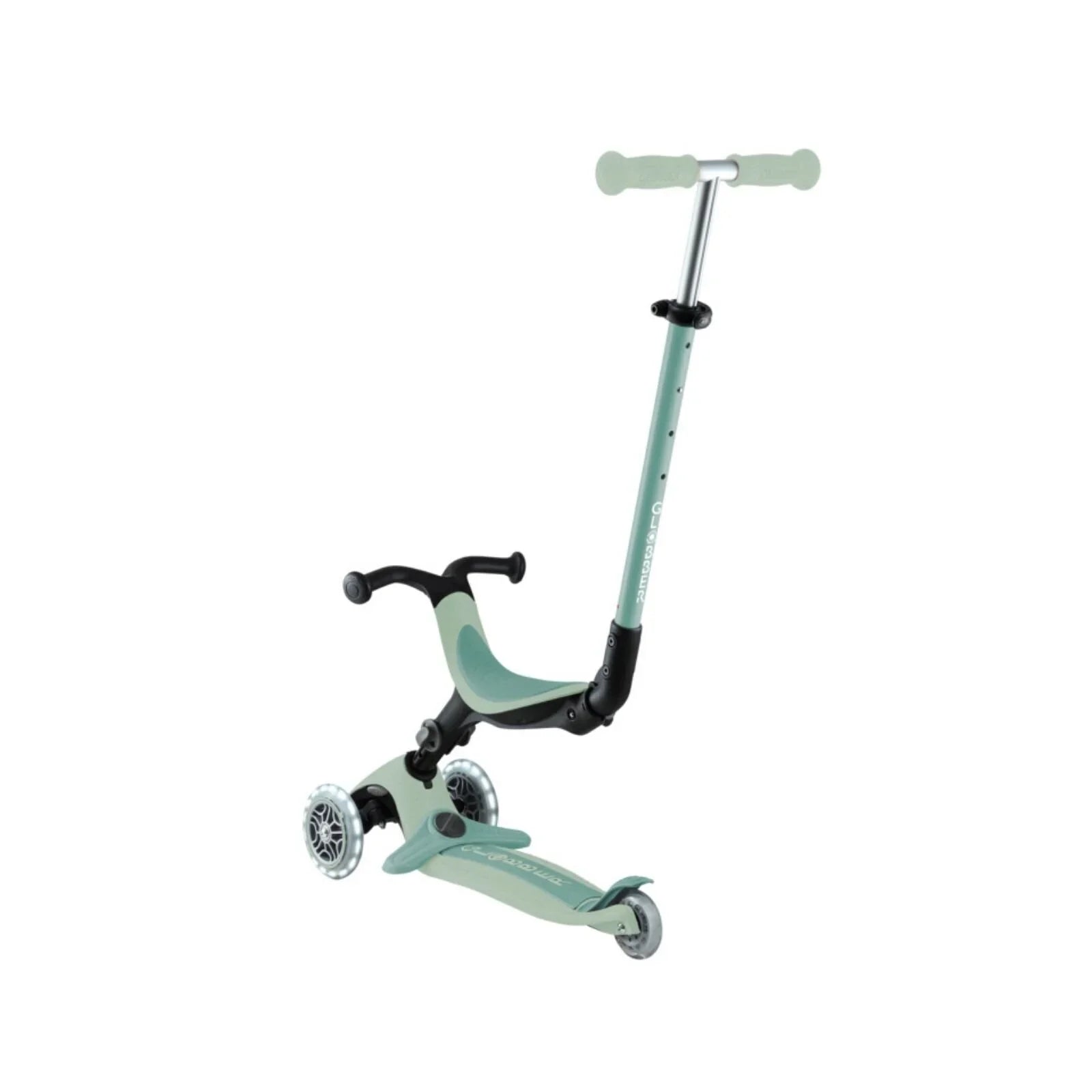 Globber Go Up Active Lights Eco Scooter - Pistachio - Baby&More