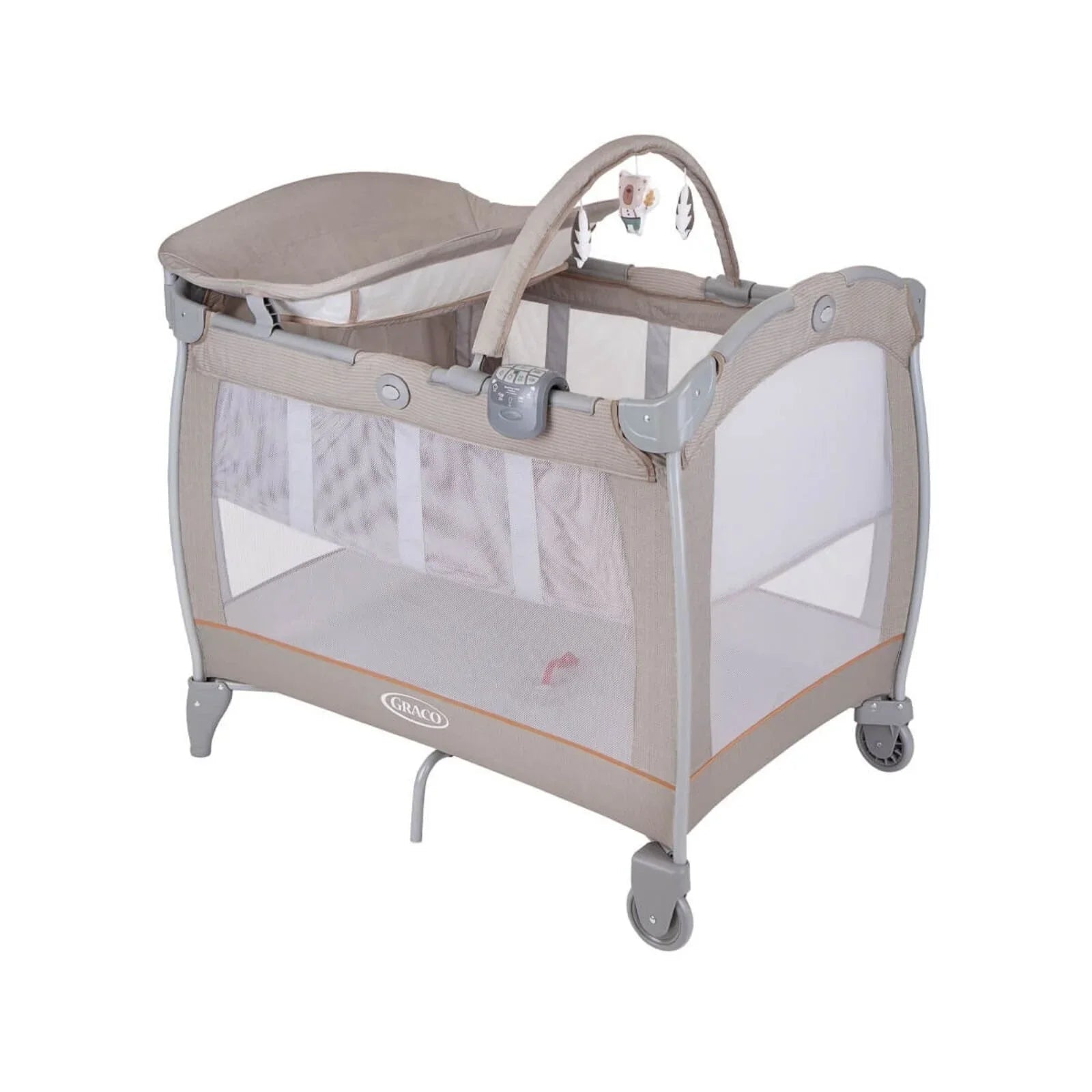 Graco Contour Electra Bassinet Travel Cot with Changing Table - Little Adventures - Baby&More