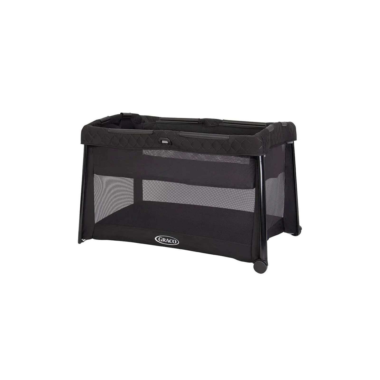 Graco FoldLite LX with Bassinet Travel Cot - Midnight - Baby&More