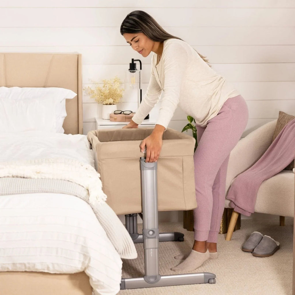 Graco Sweet2Sleep Bedside Crib - Oatmeal - Baby&More