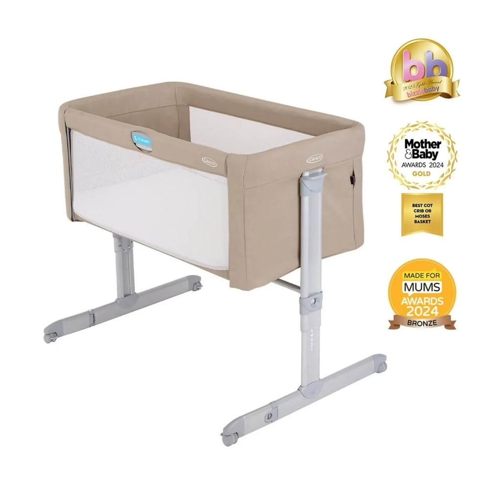 Graco Sweet2Sleep Bedside Crib - Oatmeal - Baby&More