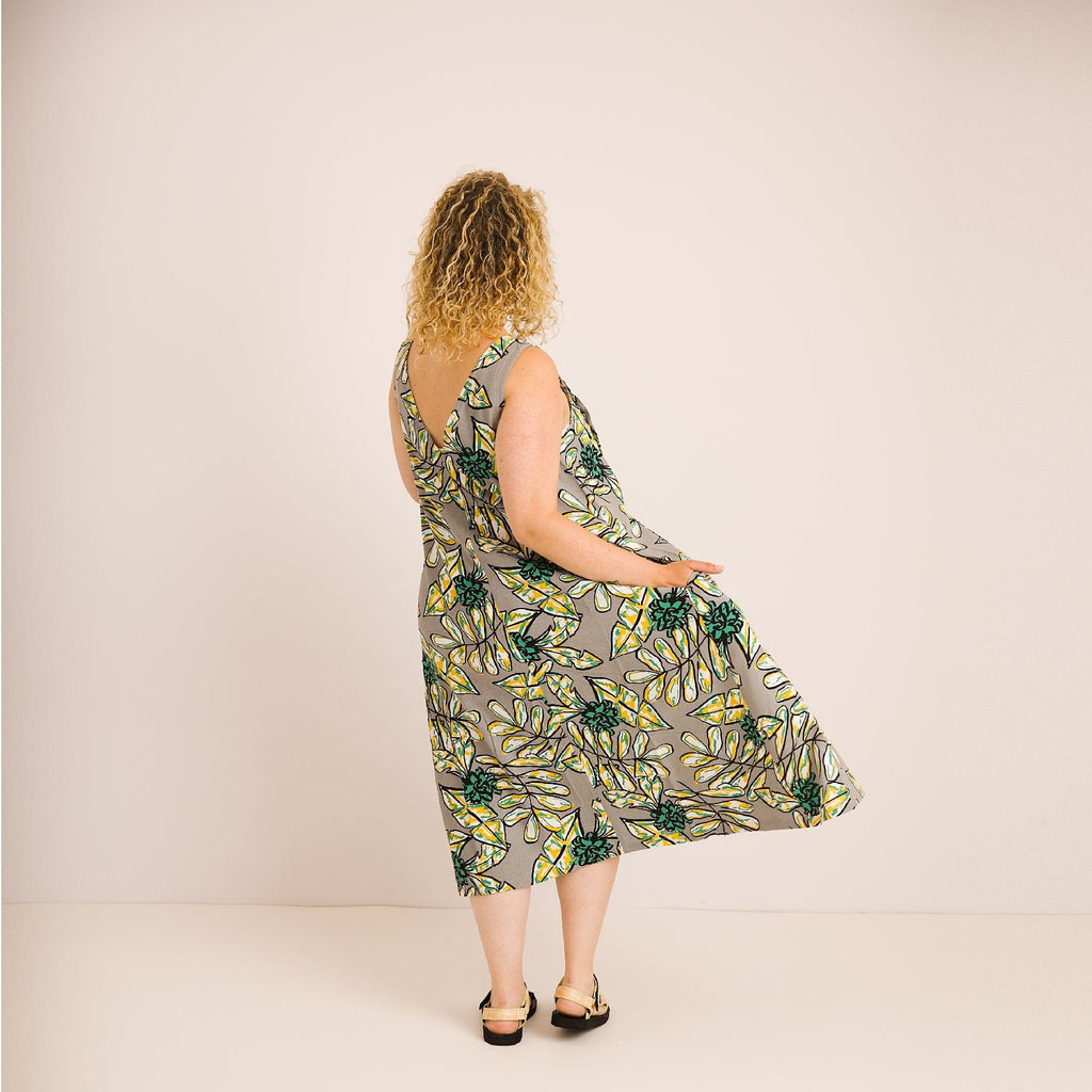 Journy Lucy Maternity / Breastfeeding Dress - Abstract Green Print