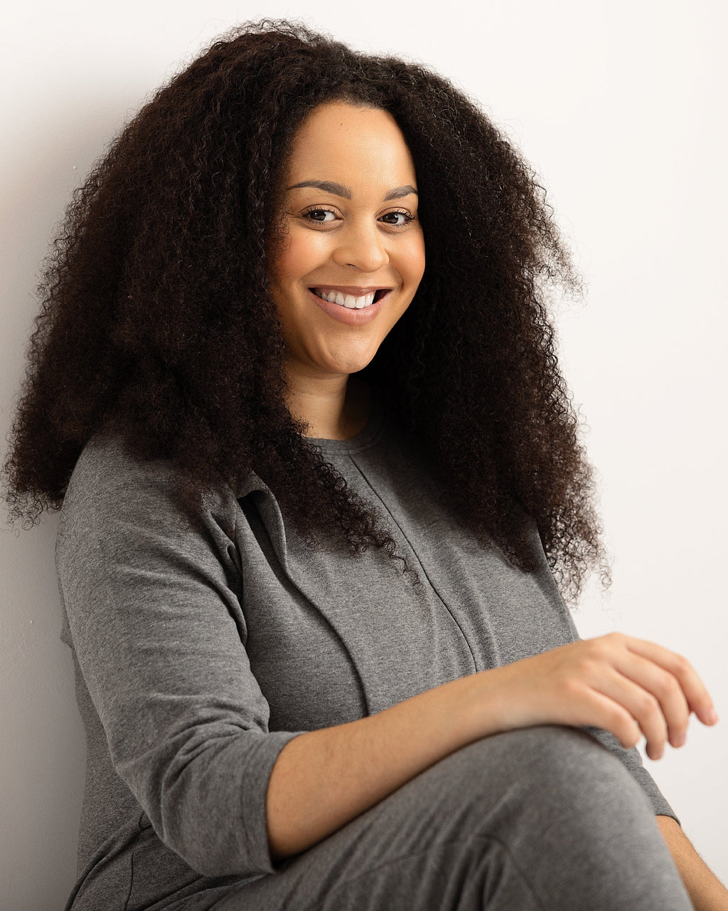 Journy Etta Jumpsuit - Maternity + Breastfeeding Friendly - Grey French Terry