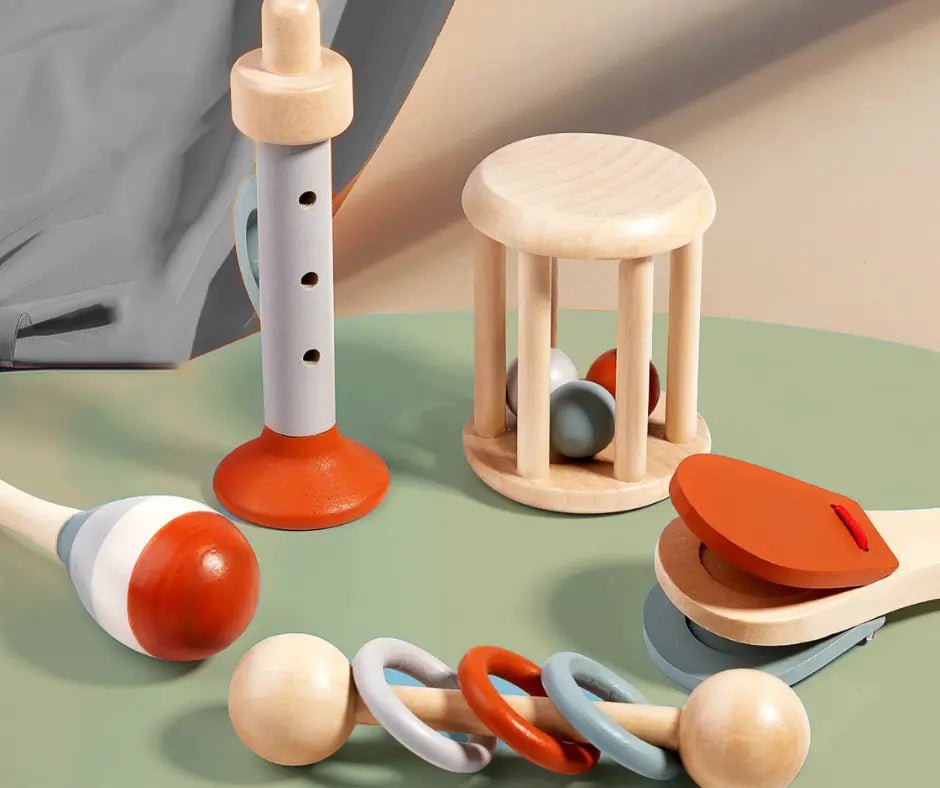 GrooveNest - 5 - Piece Wooden Instrument Set - Baby&More